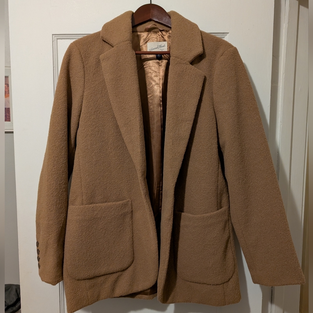 Women's Tan Blazer Jacket
